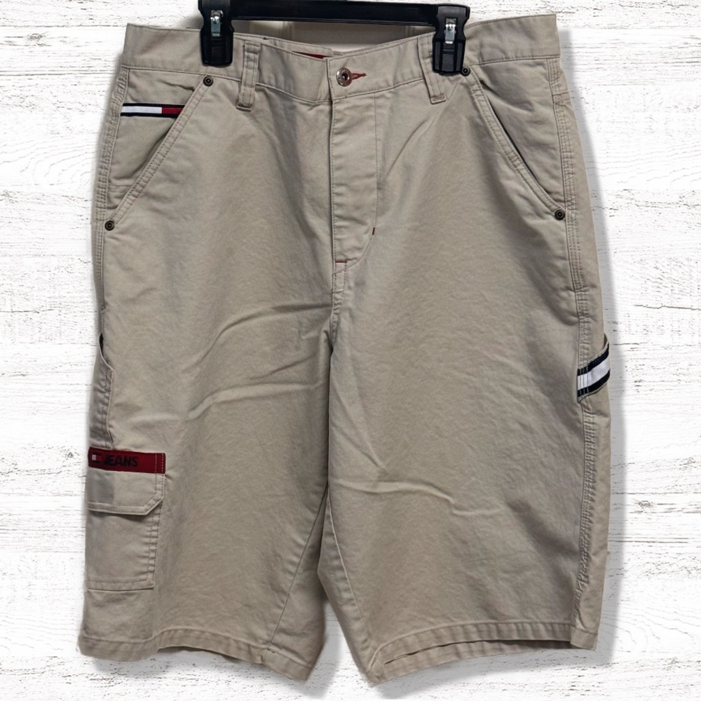 Vintage Tommy Jeans Men’s Khaki Shorts Size 34